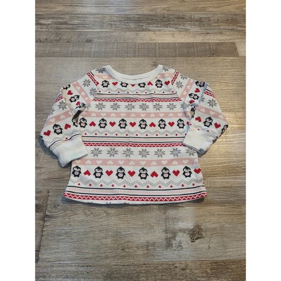 Garanimals christmas themed shirt, size 2T, thermal material but really soft. - Picture 1 of 5